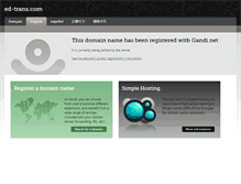 Tablet Screenshot of ed-trans.com
